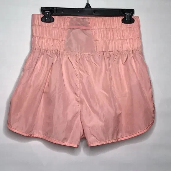 Free People Shorts Womens Size L Pink Peach Lined Running The Way Home Movement - Picture 4 of 9